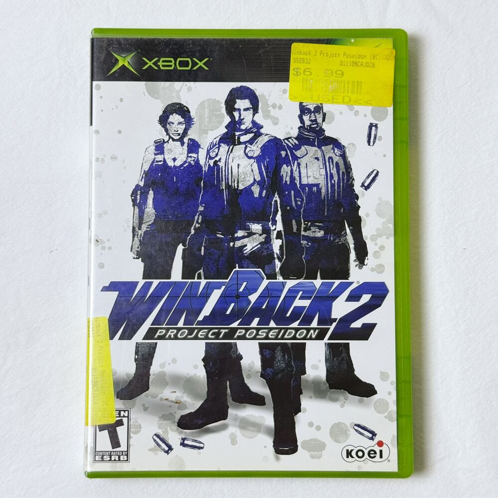 WinBack 2: Project Poseidon Microsoft Xbox Game - Tested - CIB w/Reg Card